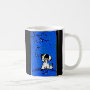 Mug chiot adorable en automne
