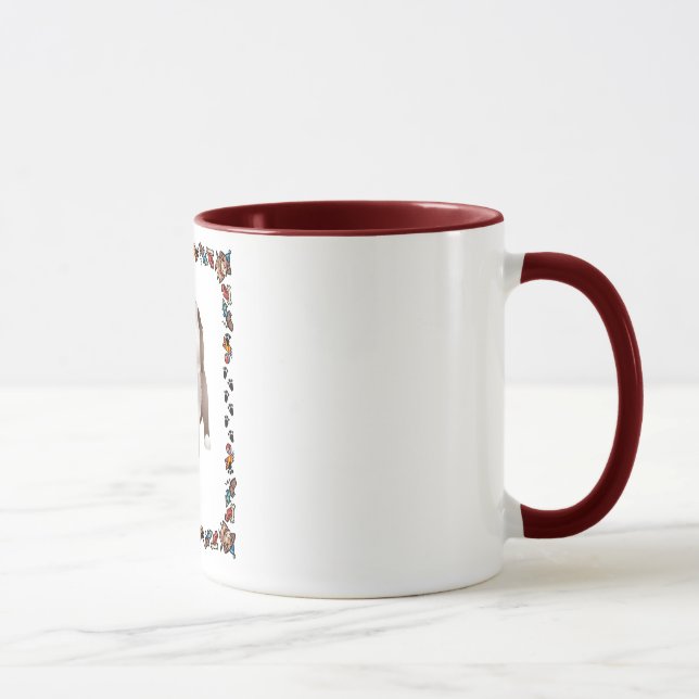 Mug Chiot barbu de colley (Droite)