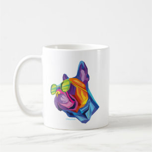 Mug Chiot Bouledogue Français Été Coloré