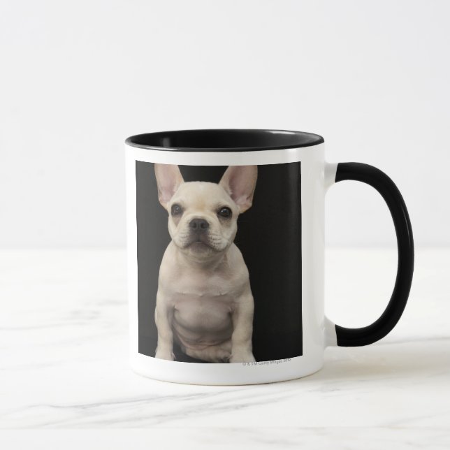 Mug Chiot crème de bouledogue français (Droite)