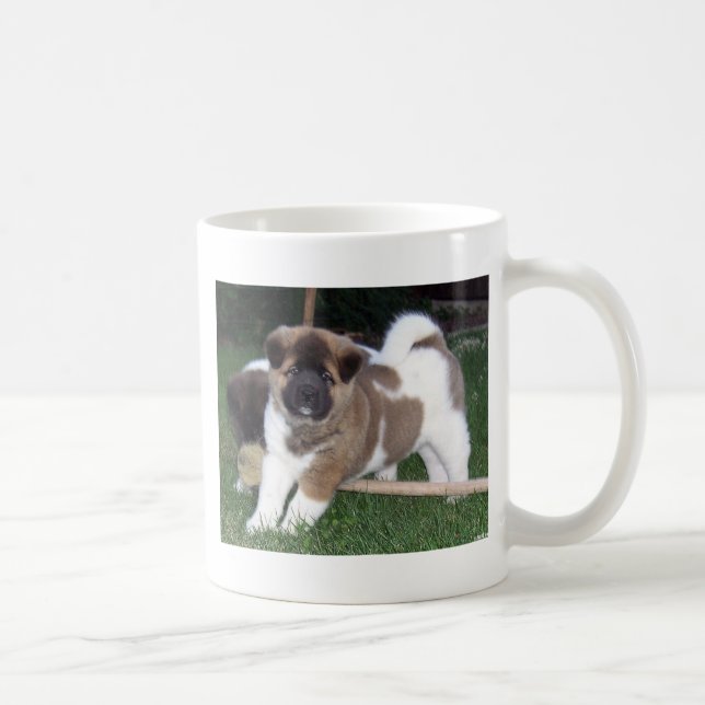 Mug Chiot d'Akita d'Américain (Droite)