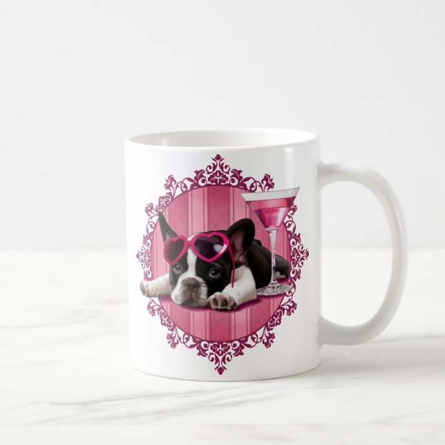 Mug Chiot de bouledogue français (Droite)