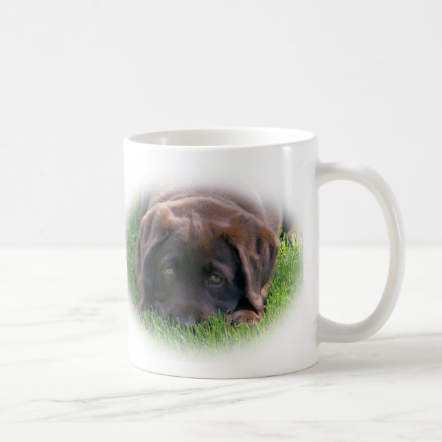 Mug Chiot de laboratoire de chocolat (Droite)