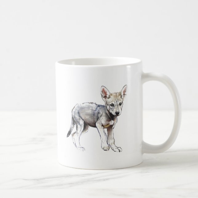 Mug Chiot de loup Arabe d'hésitation 2009 (Droite)