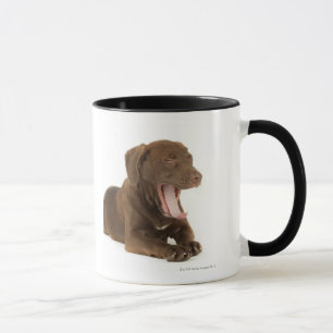 Mug Chiot de quatre mois de laboratoire de chocolat