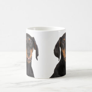Mug Chiot drôle de pincher de dobermann