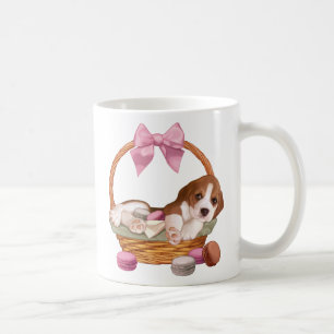 Mug Chiot et macarons de beagle