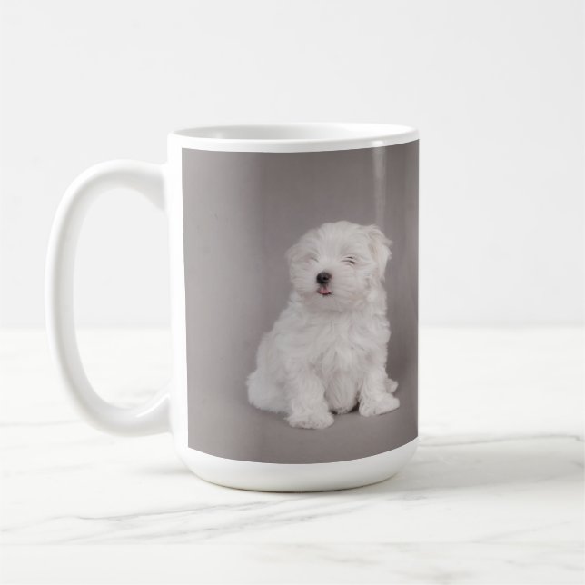 Mug Chiot maltais (Gauche)