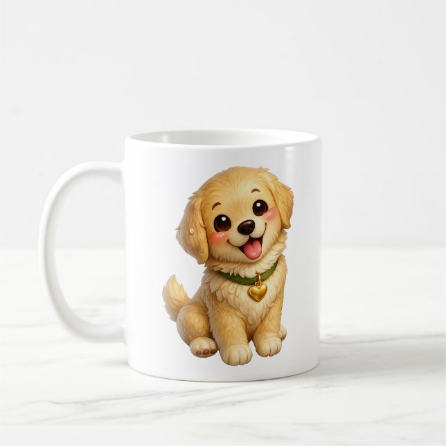 Mug Chiot Mignon Kawaii  (Gauche)