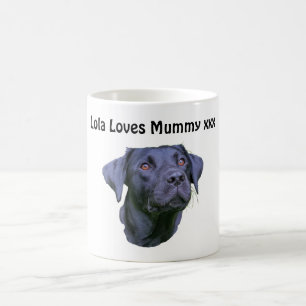 Mug Chiot noir de labrador retriever