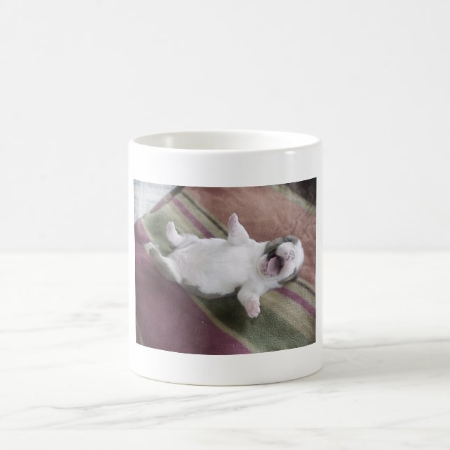 Mug Chiot riant de bouledogue (Centre)