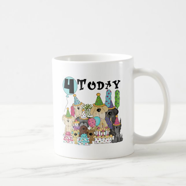 Mug Chiots 4e anniversaire Bash Tshirts et cadeaux (Droite)