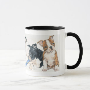Mug Chiots de Boston Terrier