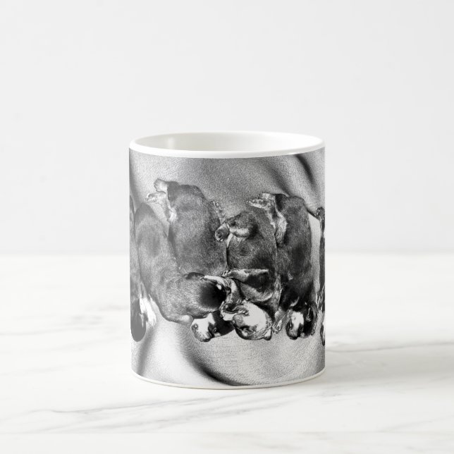 Mug chiots de rottweiler de sleepyhead (Centre)