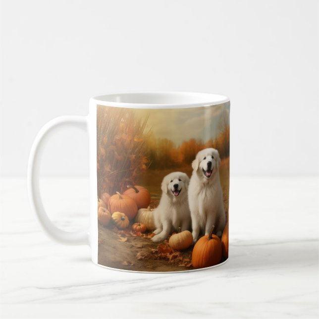 Mug Chiots des Pyrénées Délice d'Automne Citrouille  (Gauche)