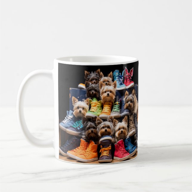 Mug Chiots et chaussures mignons (Gauche)