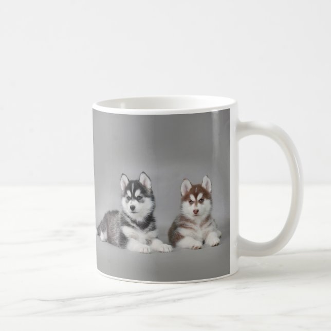Mug Chiots husky sibériens (Droite)