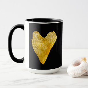 Mug Chip de pomme de terre en forme de coeur