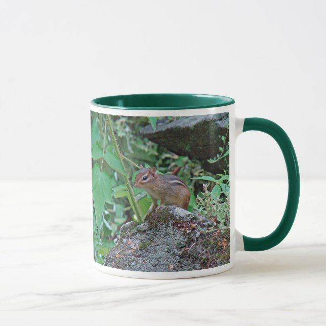 Mug Chipmunk oriental sur Rock (Droite)