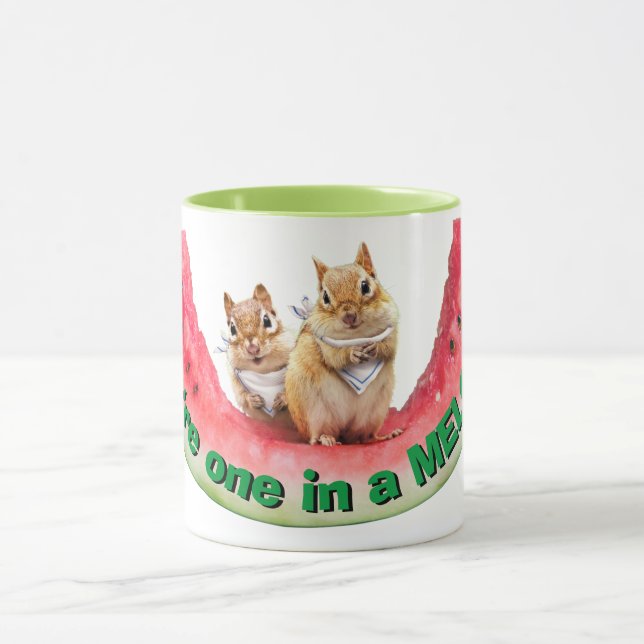 Mug Chipmunks mangeant de la pastèque (Centre)