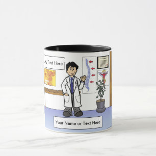 Mug Chiropractor - Dessin masculin par PrintedPerfecti