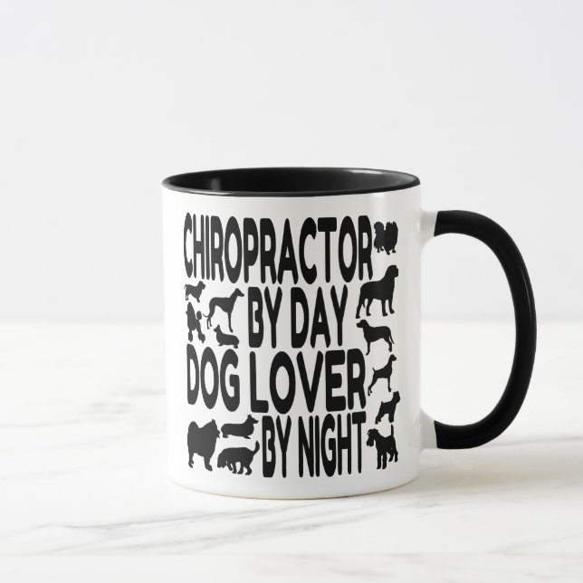 Mug Chiropraticien Amoureux des chiens (Droite)