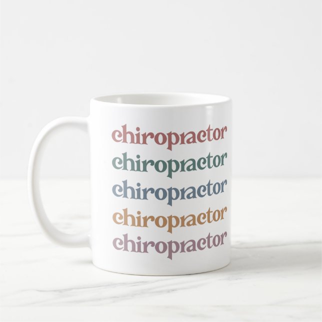 Mug Chiropraticien Rétro Chiropratique Chiro Cadeaux d (Gauche)