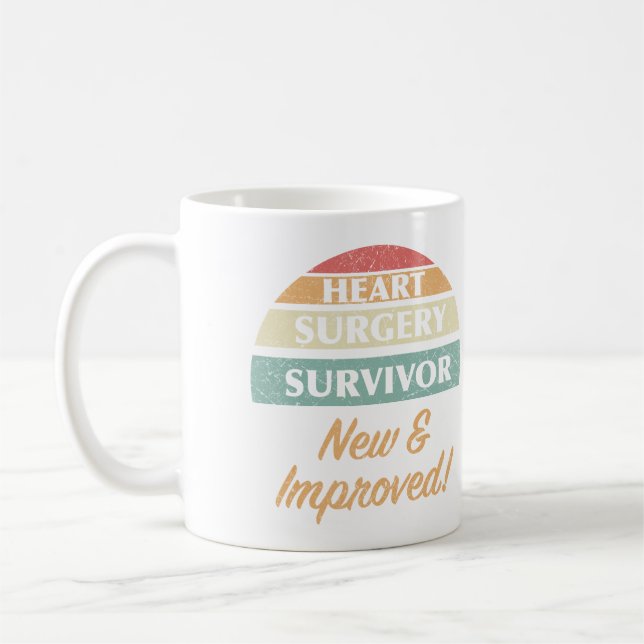 Mug Chirurgie cardiaque Survivor Humour (Gauche)