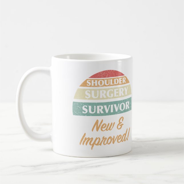 Mug Chirurgie de l'épaule Humour survivant (Gauche)