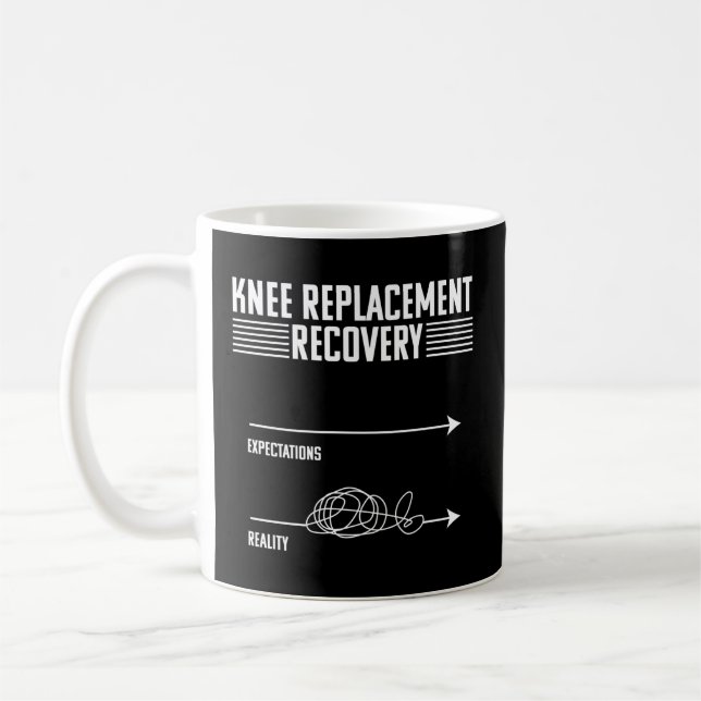 Mug Chirurgie de remplacement du genou Récupération co (Gauche)