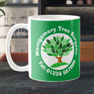 Mug Chirurgien Arbre. Découpage et découpage des arbre