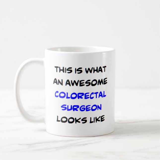 Mug chirurgien colorectal, génial (Gauche)
