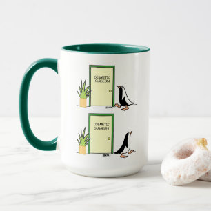 Mug Chirurgien Cosmétique Drôle Pingouin Patient Carto