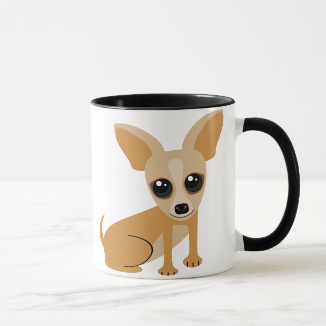 Mug Chiwawa de Personalizable Tan (Droite)