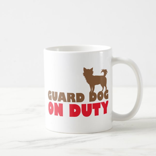 Mug Chiwawa en service de chien de garde (Droite)