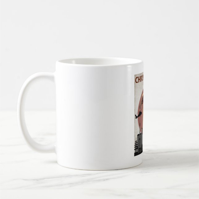Mug Chiweeniezilla Funny Chiweenie T-Shirt Amoureux de (Gauche)
