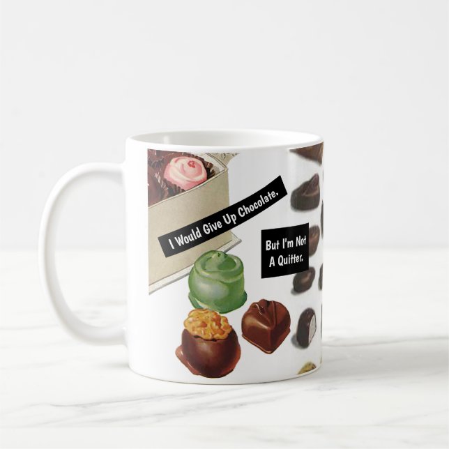 Mug Chocolat Amoureux Vintage drôle Sarcastique (Gauche)