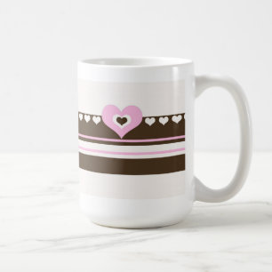 Mug Chocolat aux coeurs roses