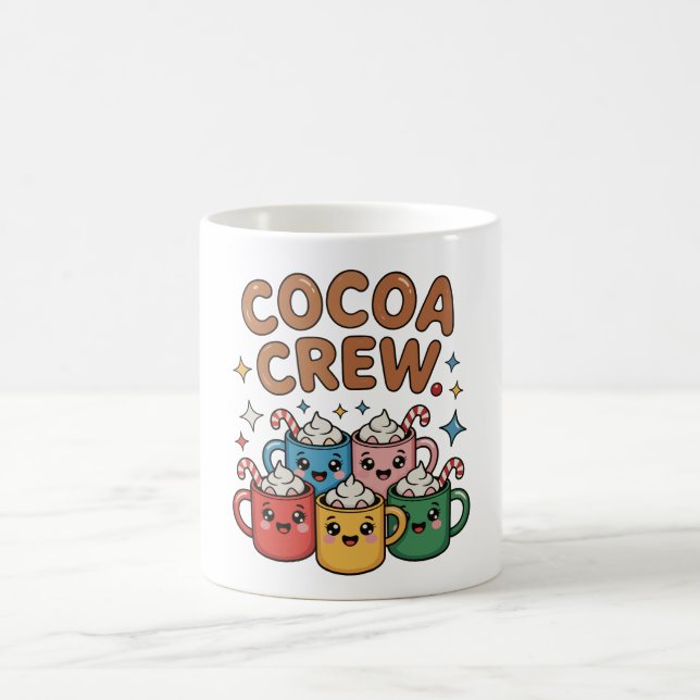 Mug Chocolat Chaud Cocoa Crew Kawaii Noël Xmas (Centre)
