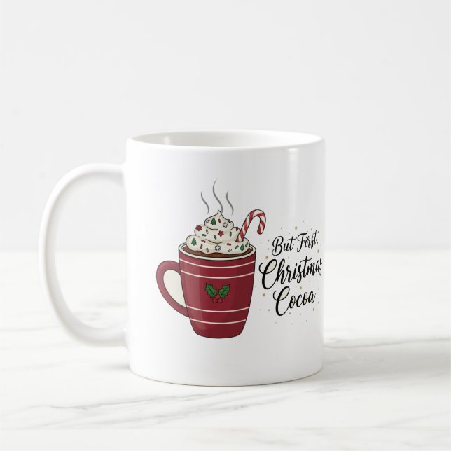 Mug Chocolat Chaud de Noël Cosy Création de Fêtes (Gauche)