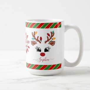 Mug Chocolat Chaud Enfants Noël Renne Mignon