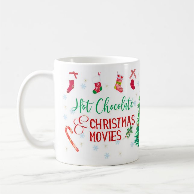 Mug Chocolat Chaud & Films de Noël (Gauche)