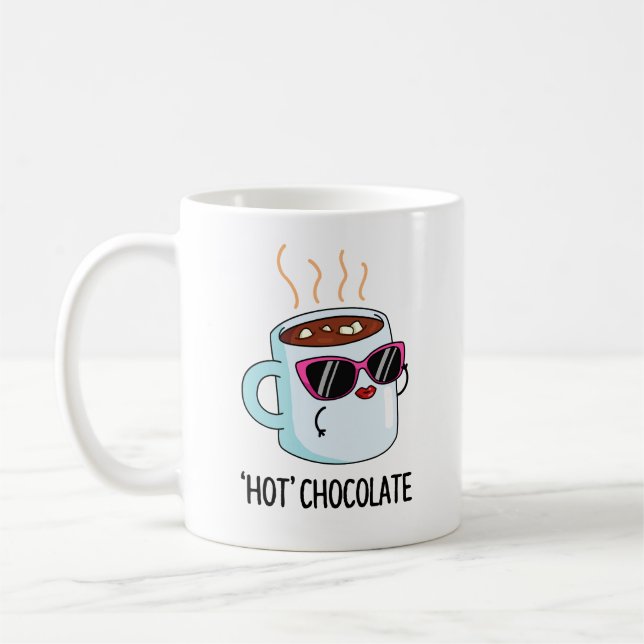 Mug Chocolat Chaud Funny Boire Pun (Gauche)