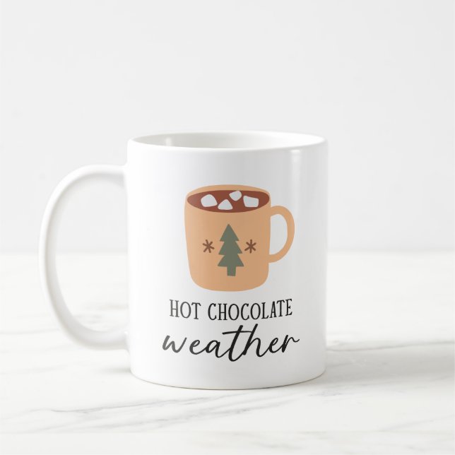 Mug Chocolat chaud Météo Festif Cuisine de vacances (Gauche)