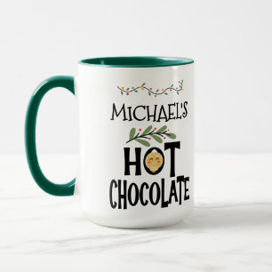 Mug Chocolat chaud Noël Gingerpain & Nom personnalisé