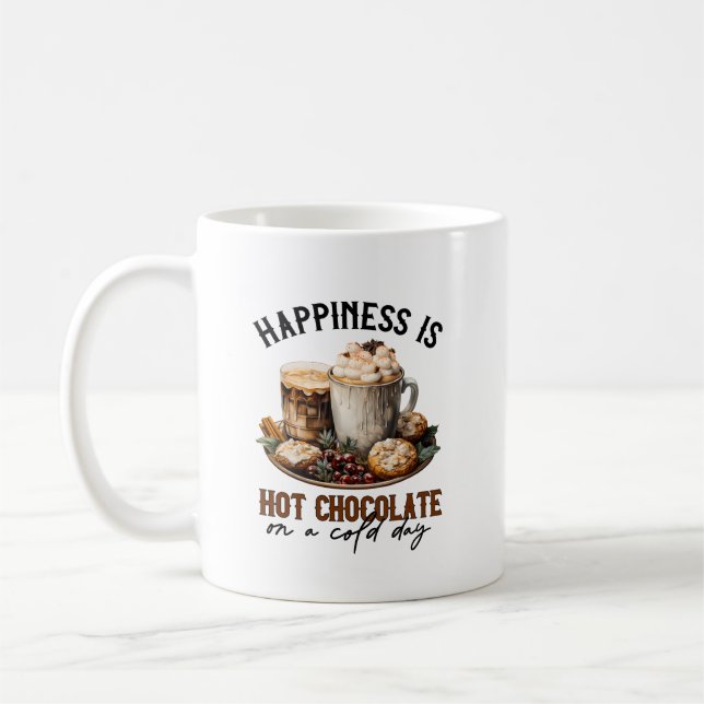 Mug Chocolat chaud saison hivernale (Gauche)