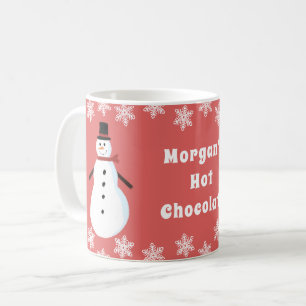 Mug Chocolat chaud Snowman personnalisé