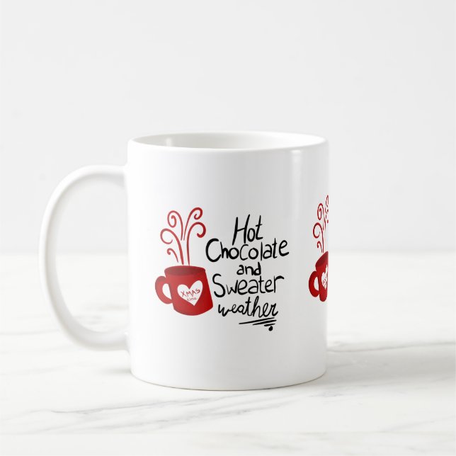 Mug Chocolat Chaud Vacances de Noël  (Gauche)