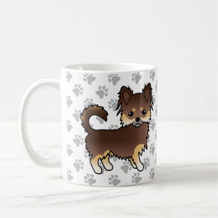Mug Chocolat Et Chocolat Long Tan Chihuahua Chien & Pa
