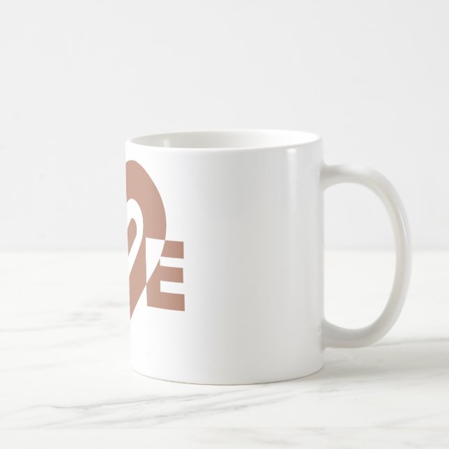 Mug Chocolat graphique mignon Love Brown (Droite)